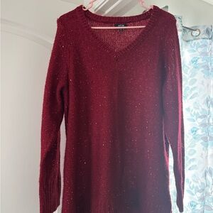 Apt. 9 Women's red V-Neck Sweater